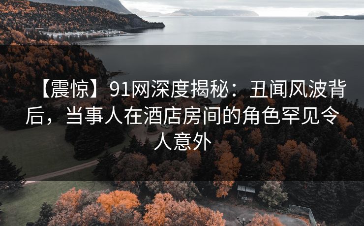 【震惊】91网深度揭秘：丑闻风波背后，当事人在酒店房间的角色罕见令人意外